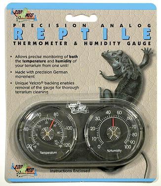 Zoo Med thermometer and humidity indicator