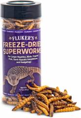 Fluker's Freeze-Dried Superworms Reptile Food, 1.7-oz bag