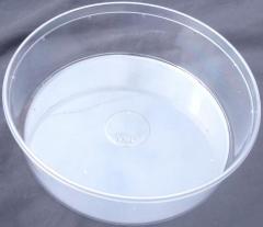 Pinnpack 96 ounce 9.75" clear deli cup (pre-punched)