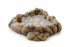Exo Terra Corner Pebble Water Dish Medium