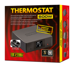 Exo Terra 600 Watt Thermostat with Day/Night Timer & Dual Sockets